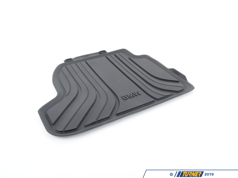 51472297420 Genuine BMW Rear Rubber Floor Mats Black F22, F23