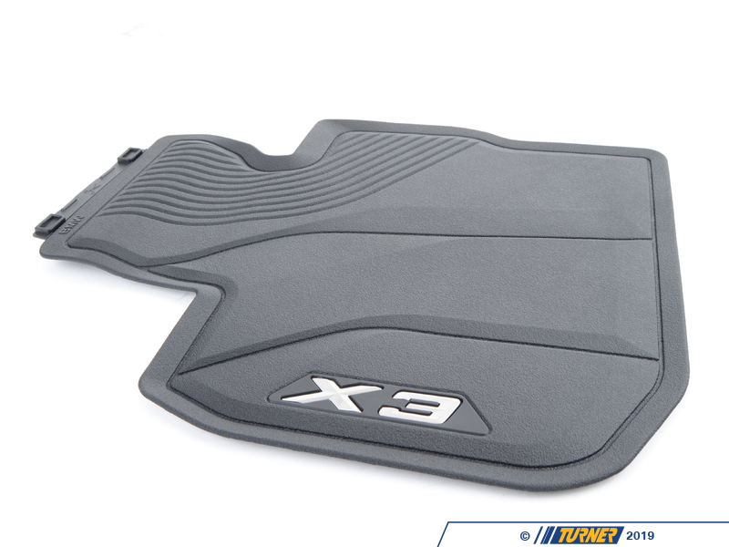 51472450511 Genuine BMW Black All Weather Rubber Floor Mats Front