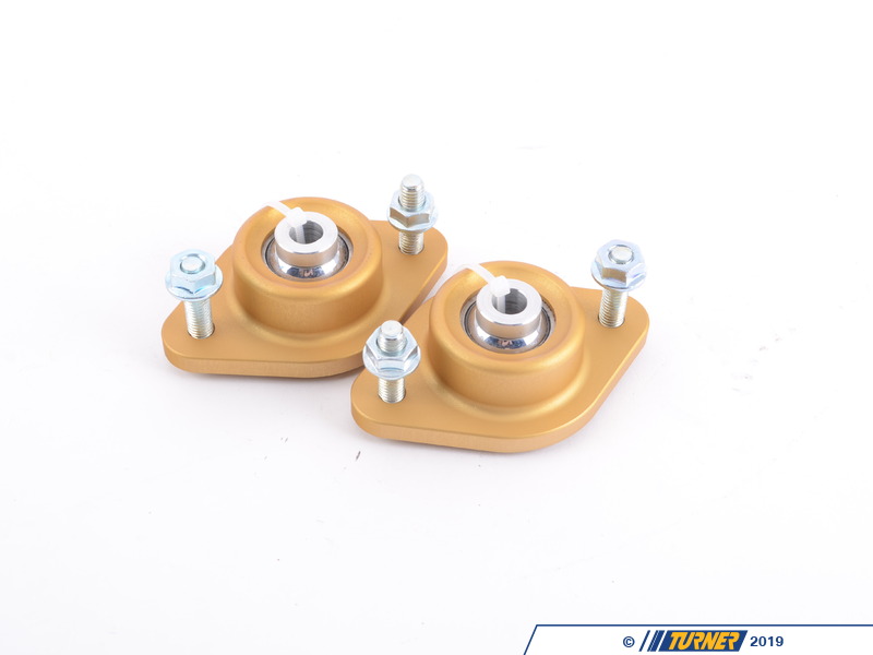 Rear Shock Mounts With Poly Bushings For BMW E30 E36 E46 Z3 Z4 – 85A Hardness, Anodized Aluminum