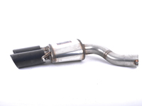 F13 M6 Supersprint Stainless Left Racing Muffler with Matte Black Tips