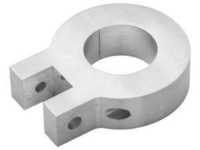 H3R Performance Billet Aluminum Single Clamp Roll Bar Mount - Brushed - 1 1/2