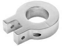 H3R Performance Billet Aluminum Single Clamp Roll Bar Mount - Polished - 1 1/2