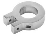 H3R Performance Billet Aluminum Single Clamp Roll Bar Mount - Polished - 1 5/8