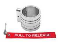H3R Performance Band Clamp For 100 Series Fire Extinguishers - Polished Aluminum
