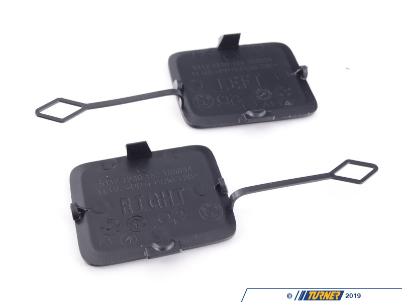 51122452510 Genuine BMW Tow Hook Cover Set Rear F25 X3 F25 X4