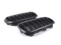 Replacement Dual-Slats Matte Black Front Grilles - F15 X5 F85 X5M F16 X6 F86 X6M