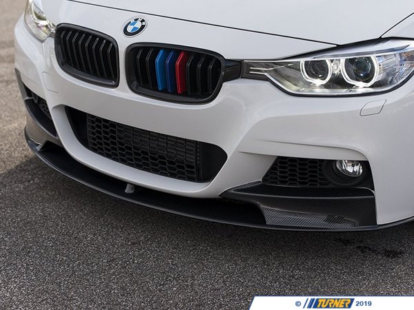 For 2012-2018 BMW F30 3 Series Carbon Fiber Style Sport Front Bumper Lip Spoiler 