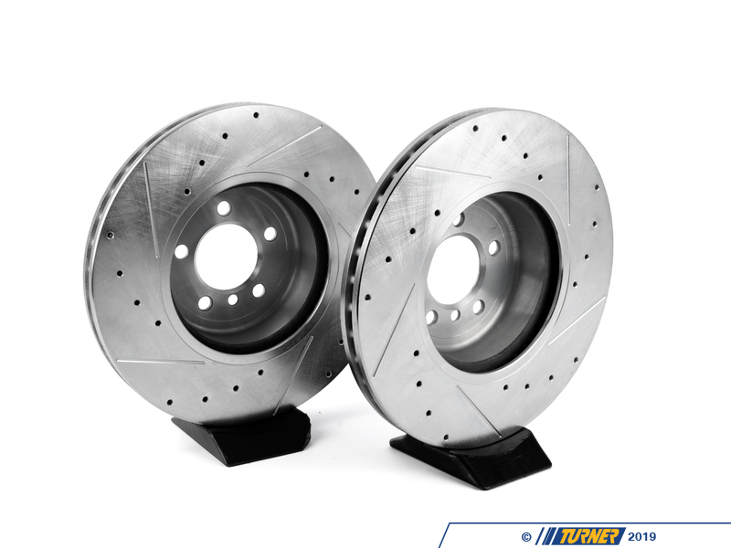 EBR1438XPR Evolution TruCast Drilled And Slotted Rotor Pair Front