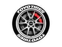 White Toyo Tire Stickers - 14