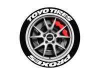 White Toyo Proxes Tire Stickers - 14
