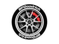White BFGoodrich Tire Stickers - 14