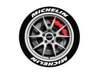 White Michelin Tire Stickers - 14