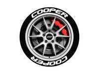 White Cooper Tire Stickers - 19