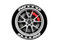 White Nitto Tire Stickers - 19
