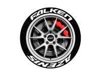 White Falken Azenis Tire Stickers - 14
