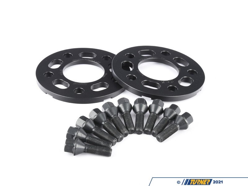 twh9905003KT Turner Black BMW 7.5mm Front Wheel Spacer and Bolt Kit E24, E28, E30 M3, E31