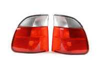 Depo Red & Clear European Tail Light Set - E39 Touring