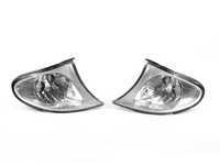 Depo Clear With Chrome Housings Corner Assembly Pair - E46 Sedan (09/2001+)