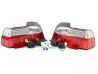 Depo LED Red & Clear Euro Tail Light Set - E36 Coupe/Convertible