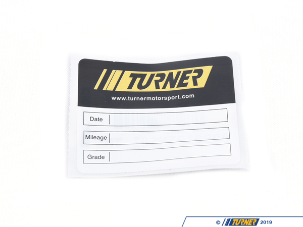 Turner Motorsport Oil Change Sticker - Priced Each 009012TMS01