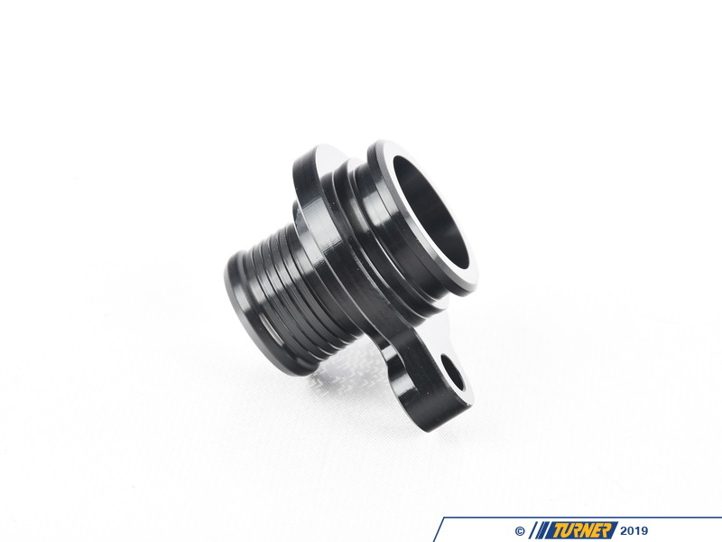024797ECS01 ECS Billet Cylinder Head Outlet Hose Adapter BMW N52 N54 N55 3.0L N20 2.0L