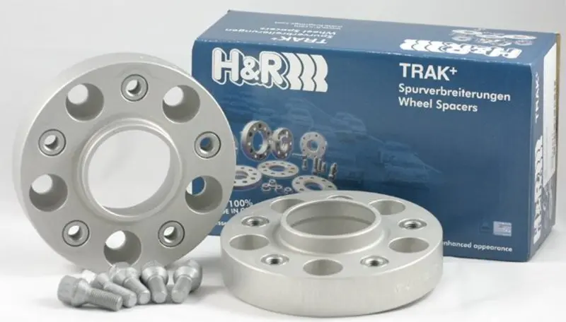 H&R 30mm Silver Bolt On Wheel Spacers for 2001-2011 Mazda Tribute 