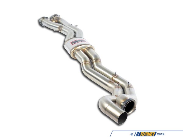 044003 - Supersprint Resonated Center Twin Pipe Exhaust (63.5) - E46 M3