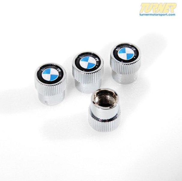 36110421544z Valve Stem Caps BMW Roundel Logo (Set of 4) Turner
