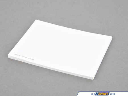01419789987 - Genuine BMW Owners manual - Z3 2.8 Z3 1.9 | Turner Motorsport