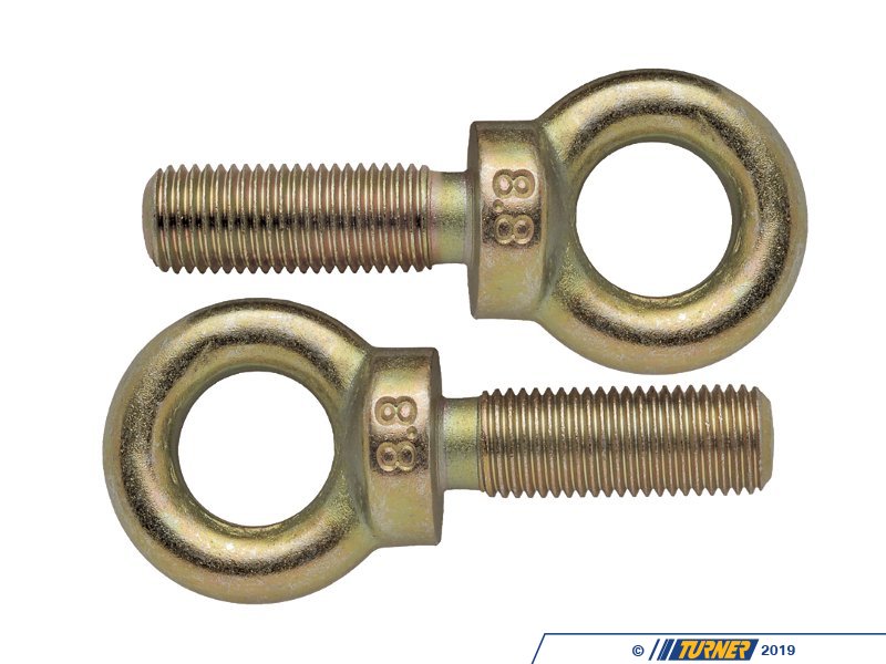 TRS 7/16 UNF Harness Eyebolts – 1" Thread Length (Pack Of 4) For Seatbelts