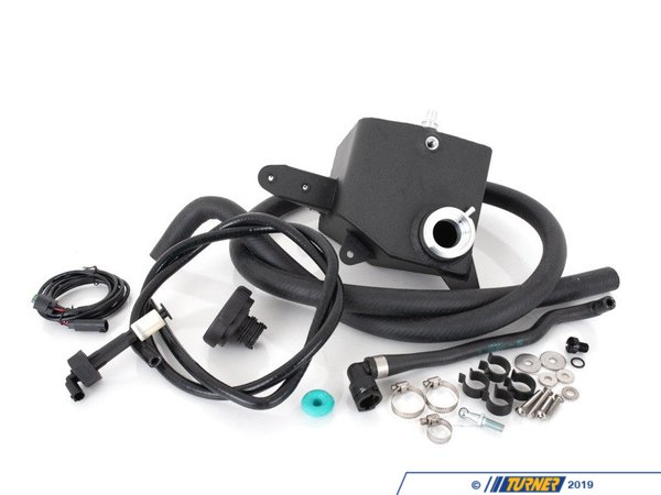 021942tms13 Turner Motorsport Aluminum Coolant Expansion Tank Relocation Kit E9x 335i N54 Turner Motorsport