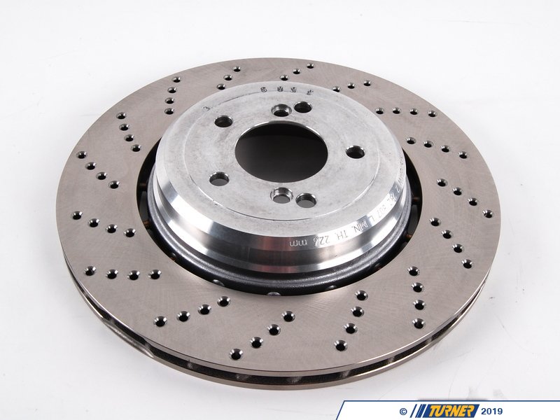 34212282807/8 Genuine BMW Rear Brake Rotors Pair (370x24) E60 M5