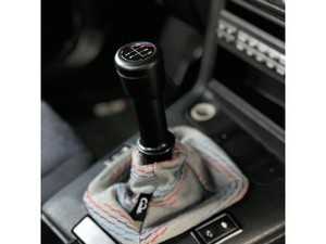 RedlineGoods Shift Boot Compatible with BMW 5-Series E34 1988-95 Black Leather-Black Thread 