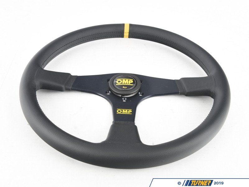 OD/2030 - OMP Velocita 380 Steering Wheel - Flat 380mm | Black Leather ...