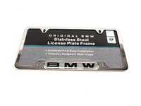 Genuine BMW License Plate Frame - Chrome/Silver Polished
