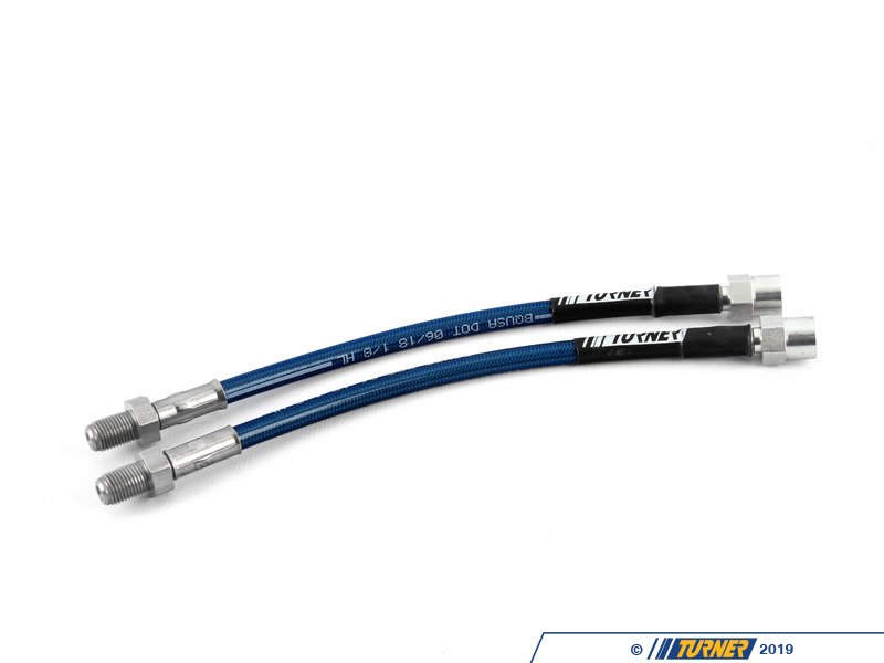 022749TMS05 Turner Rear Stainless Steel Brake Lines E3/E10/E12/E21