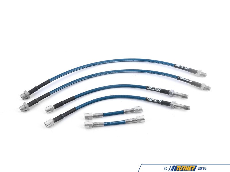 022751TMS09 Turner Motorsport Stainless Steel Brake Lines Complete