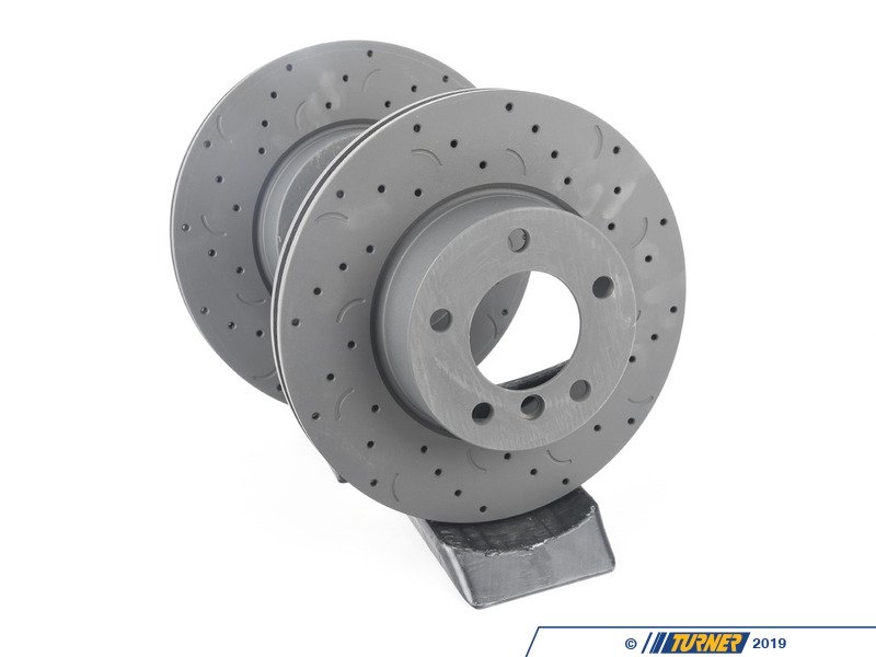 HTC4856 Hawk Talon Cross Drilled & Slotted Brake Rotor Pair Front