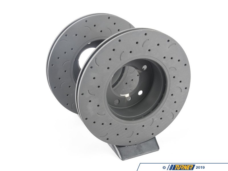 HTC4856 - Hawk Talon Cross Drilled & Slotted Brake Rotor Pair - Front ...