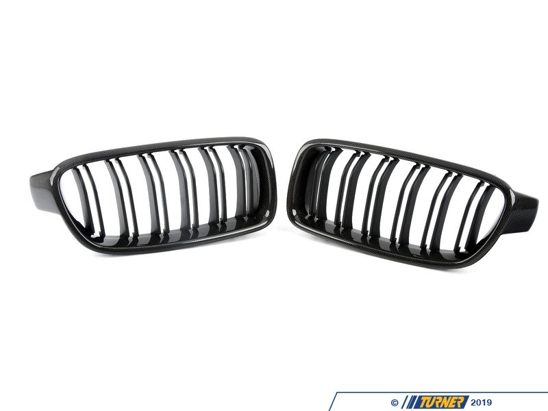 BM-0179-DS-CF - Dual Slats Carbon Fiber Blackout Grille Set - F30 F31 ...