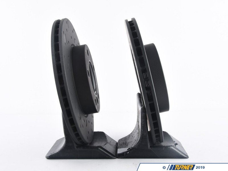 HTC4688 Hawk Talon Cross Drilled & Slotted Brake Rotor Pair Front