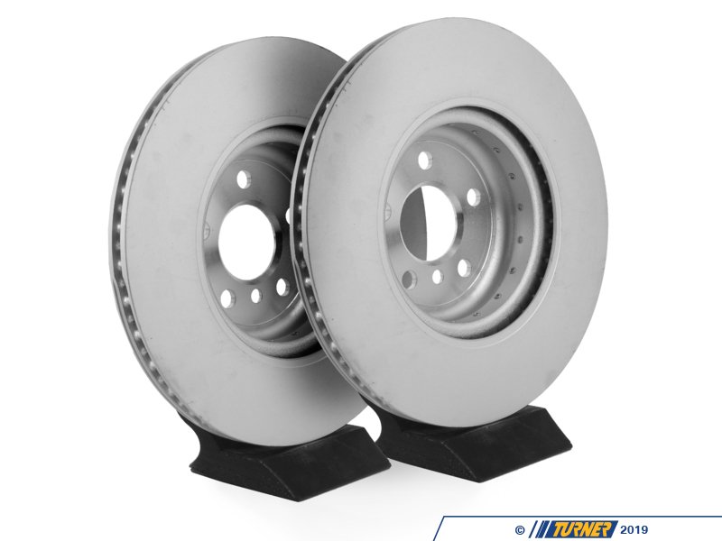 34216860925KT Genuine BMW Rear Brake Rotors Pair 345x24 G20 G30 (MSport) Turner