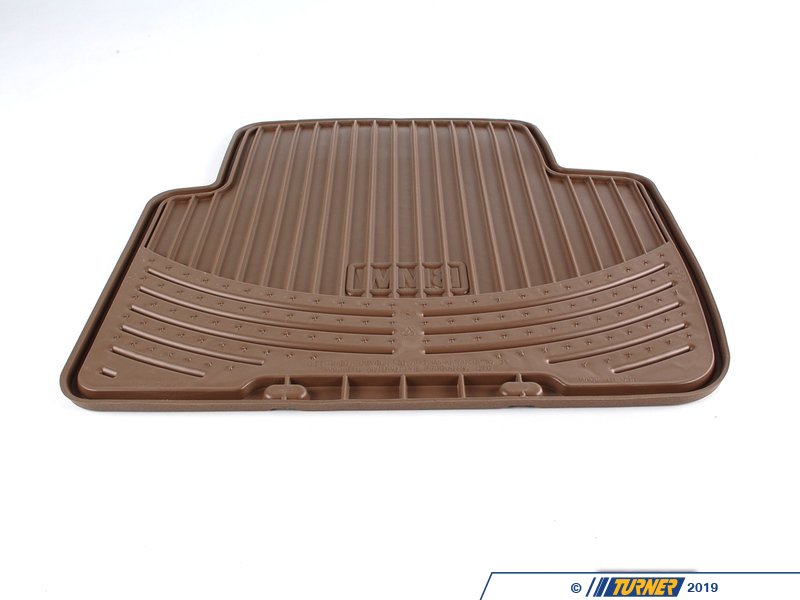82550138288 Genuine BMW Rear All Weather Rubber Floor Mat Set Beige