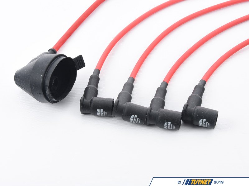 e30wirem38rd Red 8mm Performance Spark Plug Wire Set E30 M3