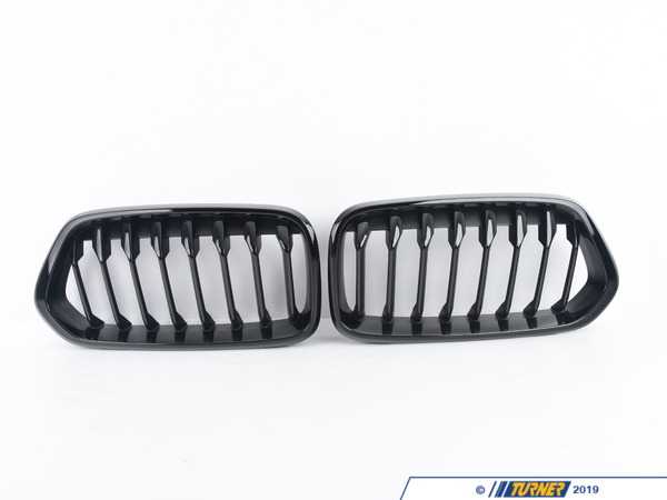 BMW Genuine X2 Black Kidney Grille Set M Performance F39 51712455246 51712455247