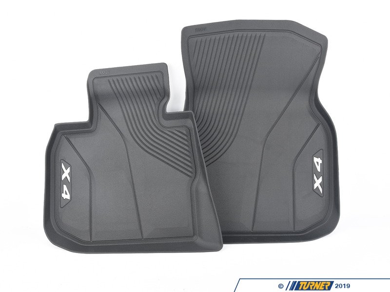 51472451367 Genuine BMW Front Rubber Floor Liner Set G02 X4 30iX