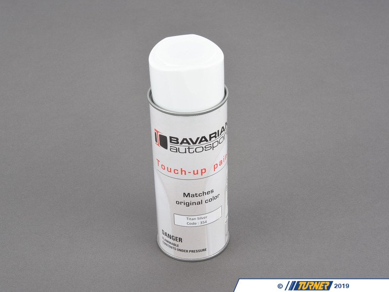 tu354KT Bav Auto 12oz Touch Up Paint Spray Can Titanium Silver Code 354 Turner Motorsport