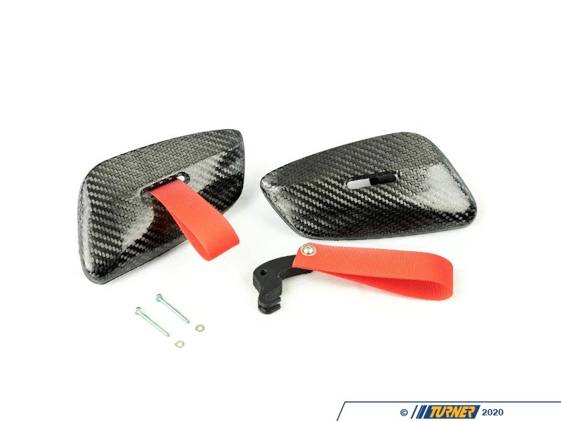 E9XRSPULLCFRED E9X Carbon Fiber RS Door Latches Pull Strap