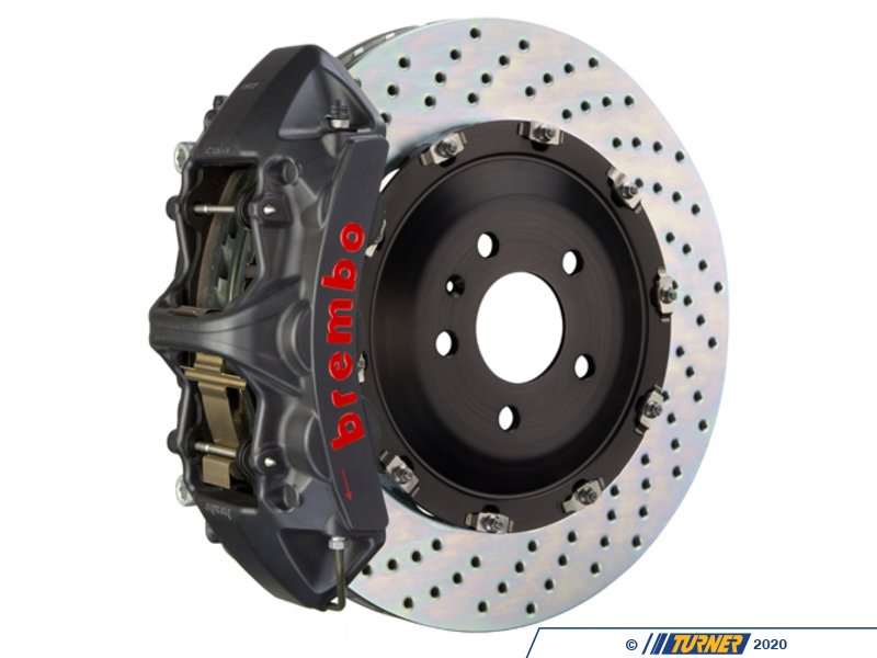 Brembo GT-S Front Big Brake Kit - 365mm Cross Drilled Rotors W/ Black Hard  Anodized Calipers - E9X M3