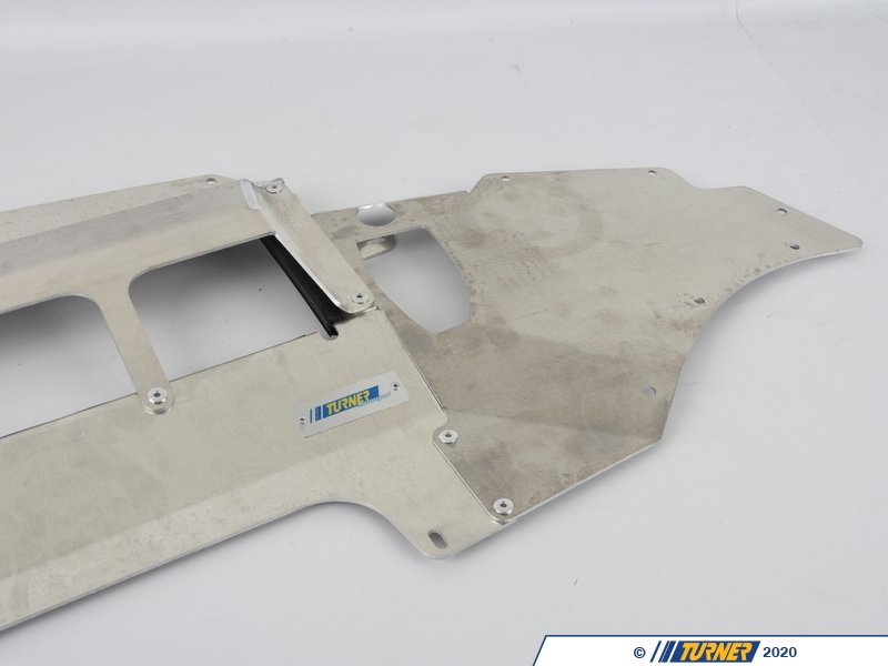 029040TMS0101 Turner Motorsport Aluminum Skid Plate Milled Finish F87 M2 Competition & M2